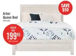 The Brick Arbor Panel Bed, Driftwood White - Queen Size offer