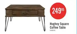 The Brick Hughey Square Coffee Table With 2 Drawers, Rustic Oak offer