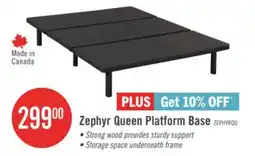 The Brick Zephyr Queen Platform Base offer