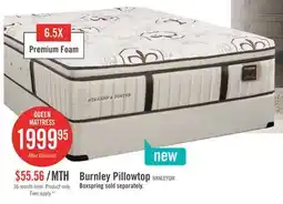 The Brick Stearns & Foster Burnley Luxury Pillowtop Medium Queen Mattress offer