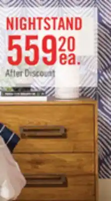 The Brick Scott Living Henri Bedside 2-Drawer Nightstand with USB Ports, 26W x 26H, Wood - Brown offer