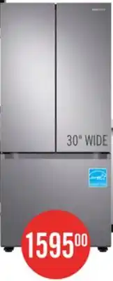 The Brick Samsung 30 22.1 Cu. Ft. French-Door Refrigerator - Stainless Steel - RF22A4111SR/AA offer