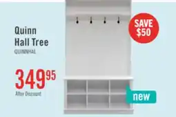 The Brick Quinn 39.75 Hall Tree with Shoe Storage - Matte White offer