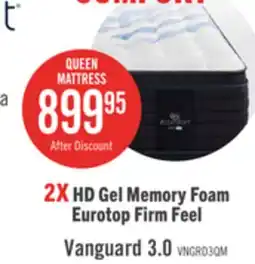 The Brick Serta iComfort Hybrid ProHD Vanguard 3.0 Eurotop Queen Mattress offer