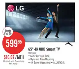 The Brick LG 65 UA7000 4K UHD Smart webOS TV (65UA7000PUB.ACC) – 2025 Model offer