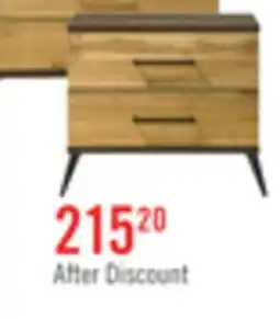 The Brick Silas Bedside 2-Drawer Nightstand, 26W x 23.9H - Rustic Brown offer