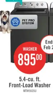 The Brick Maytag 5.4 Cu Ft. Top Load Washer with Pet Pro and 7.0 Cu Ft. Gas Dryer – Volcano Black offer