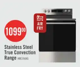The Brick Hisense 30 5.8 Cu. Ft. 5-Element Electric Range with True Convection - Stainless Steel - HBE3502CAS offer