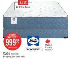 The Brick Sealy Posturepedic Luxury Crown Jewel Resort Cabo Tight Top Queen Mattress offer