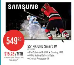 The Brick SAMSUNG 55 U7900F Crystal UHD 4K Smart Tizen OS TV (UN55U7900FFXZC) - 2025 Model offer