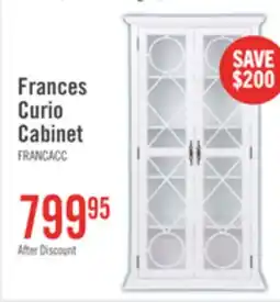 The Brick Frances 36 Curio Cabinet with Glass Doors - White offer