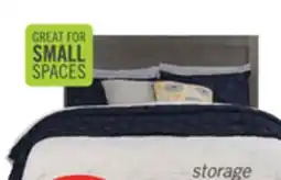 The Brick Koda Platform Storage Bed with Headboard & Frame, Wooden, Grey - Queen Size offer