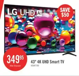 The Brick LG 43 UA77 4K UHD Smart webOS TV (43UA7700PUB.ACCQ) - 2025 Model offer