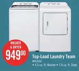 The Brick Maytag 4.8 Cu. Ft. Top Load Washer and 7.0 Cu. Ft Electric Dryer – White - MATL4205 offer