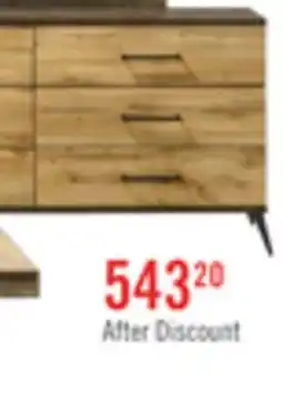 The Brick Silas Bedroom 6-Drawer Dresser, 64W x 33.4H - Rustic Brown offer