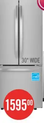 The Brick LG 30 22 Cu. Ft. French-Door Refrigerator - Smudge Proof Stainless Steel offer