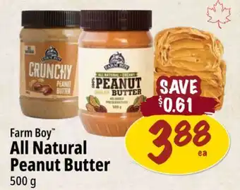 Farm Boy Farm Boy All Natural Peanut Butter offer