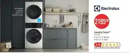 The Brick Electrolux 5.1/8.0 Cu. Ft. Front-Load Laundry Tower - White - ELTE730CAW offer