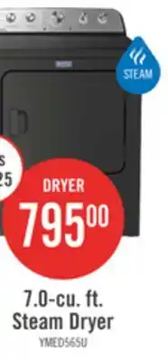 The Brick Maytag 7.0 Cu. Ft. Pet Pro Electric Dryer - Volcano Black - YMED5605RU offer