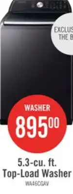 The Brick Samsung 5.4 Cu. Ft. Top-Load Washer - Black Stainless Steel - WA46CG3505AVA4 offer