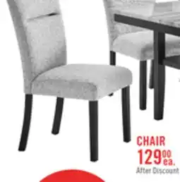 The Brick Libra Dining Chair with Polyester Fabric, - Grey offer