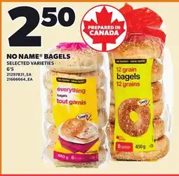 Loblaws NO NAME BAGELS, 6 S offer