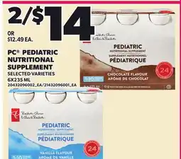 Loblaws PC PEDIATRIC NUTRITIONAL SUPPLEMENT offer
