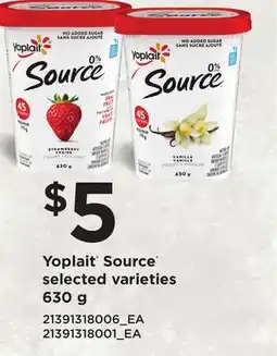 Loblaws YOPLAIT SOURCE offer