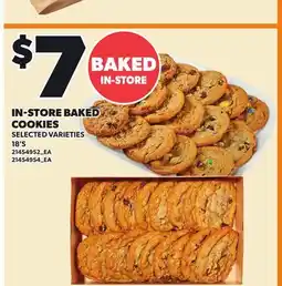 Loblaws IN-STORE BAKED COOKIES, 18'S offer