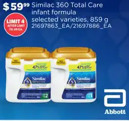 Loblaws SIMILAC 360 TOTAL CARE INFANT FORMULA offer
