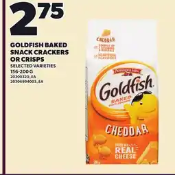 Loblaws GOLDFISH BAKED SNACK CRACKERS OR CRISPS offer