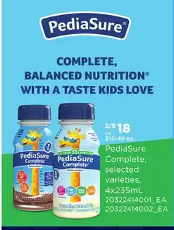 Loblaws PEDIASURE COMPLETE offer