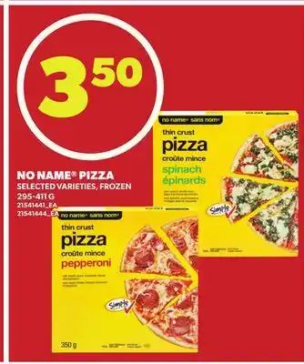 Loblaws NO NAME PIZZA offer