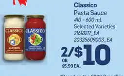 Loblaws CLASSICO PASTA SAUCE offer