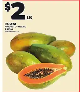 Loblaws PAPAYA offer