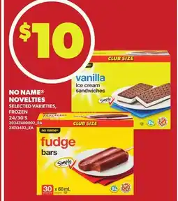 Loblaws NO NAME NOVELTIES, 24/30'S offer