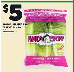Loblaws ROMAINE HEARTS, 3'S offer