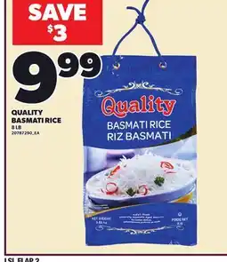 Loblaws QUALITY BASMATI RICE offer