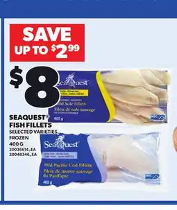 Loblaws SEAQUEST FISH FILLETS offer