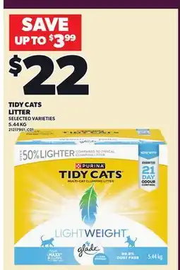 Loblaws TIDY CATS LITTER offer