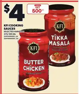 Loblaws KFI COOKING SAUCES, 375/395 ML offer
