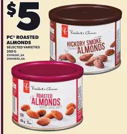 Loblaws PC ROASTED ALMONDS offer