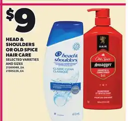 Loblaws HEAD & SHOULDERS OR OLD SPICE HAIR CARE offer