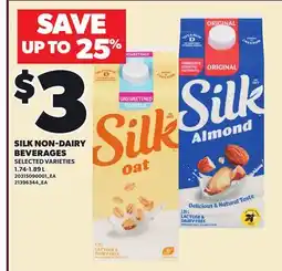 Loblaws SILK NON-DAIRY BEVERAGES offer