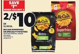 Loblaws MCCAIN SUPERFRIES OR SPECIALTY POTATOES offer