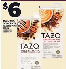 Loblaws TAZO TEA CONCENTRATE offer