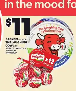 Loblaws BABYBEL, 12'S OR THE LAUGHING COW, 24'S offer