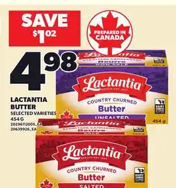Loblaws LACTANTIA BUTTER offer