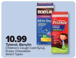 PharmaChoice Tylenol, Benylin Children's Cough Cold Syrup, Drops, Chewables offer