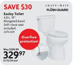 Home Hardware Easley Toilet offer